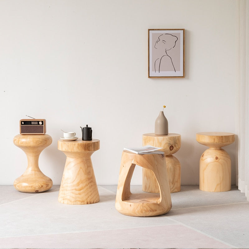 Skandi wooden stool